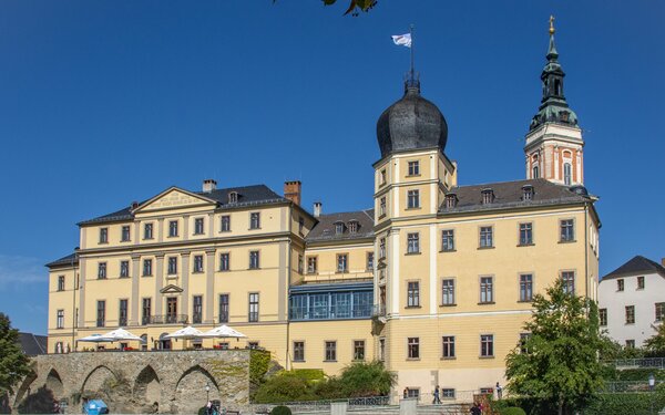 Aussenansicht Unteres Schloss, Foto: Matthias Lachmann, Lizenz: Touristinformation Greiz