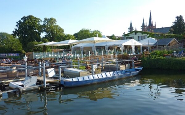 Blick vom See, Foto: Fischrestaurant Arielle