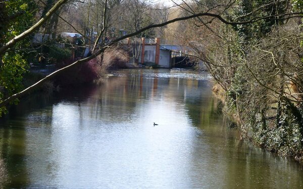 Nottekanal und Blick zur Stadtschleuse Königs Wusterhausen, Foto: Petra Förster, Lizenz: Tourismusverband Dahme-Seenland e.V.