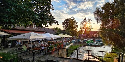 Spreehafen Burg - Blick von Brücke, Foto: Tino Meier, Lizenz: Spreehafen Burg