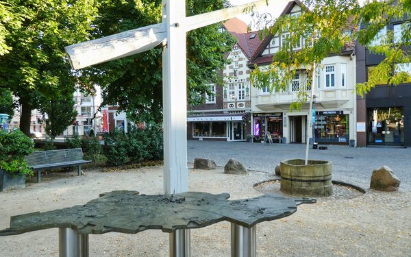 Tast-Stadtmodell Achim mit Hungerbrunnen, Foto: Mittelweser-Touristik GmbH