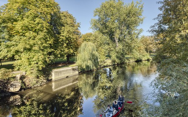 Kanutour auf der Oker, Foto: Braunschweig Stadtmarketing GmbH/Christian Bierwagen