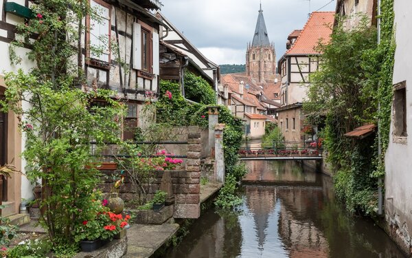 Pittoreske Partie am Lauterkanal in Wissembourg, Foto: JoachimKohlerBremen, Wikipedia