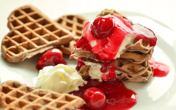 Waffeln in Lotta’s Schlosscafé, Foto: congerdesign/pixabay.com