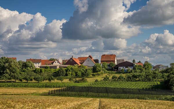 Blick auf Kirschenhardthof, Foto: Gemeinde Burgstetten, Jens Hofmann