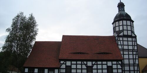 Fachwerkkirche, Foto: Tourismusverband Elbe-Elster-Land e.V., Lizenz: Tourismusverband Elbe-Elster-Land e.V.