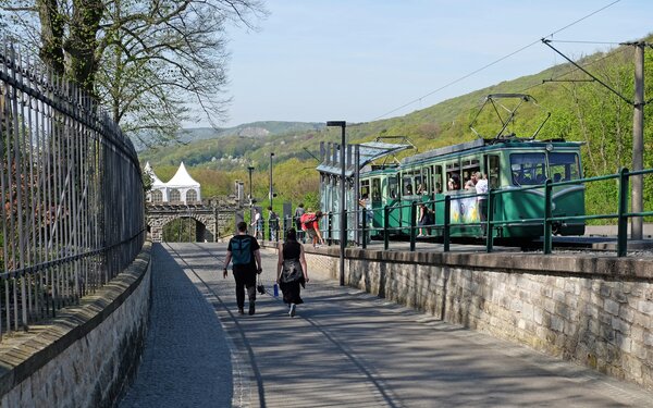 Die Drachenfelsbahn, Foto: Oliver Bremm, Tourismus Siebengebirge GmbH