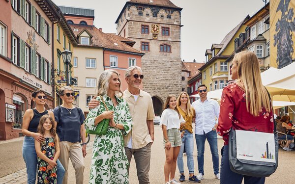 Stadtführung in der oberen Hauptstraße, Foto: Nico Pudimat