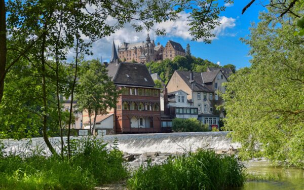 Grüner Wehr, Foto: Marburg Stadt und Land Tourismus GmbH, Hanna Stummer