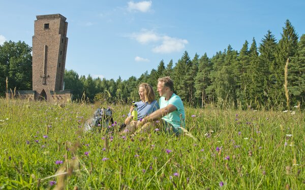 Wanderrast am Ehrenmal Teterow, Foto: Christin Druehl