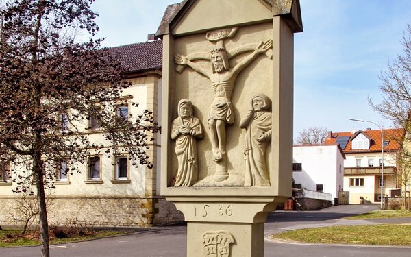 Bildstock von 1536 in Zeuzleben, Foto: A.Jansen, Gemeinde Werneck