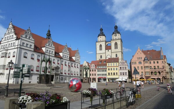 Marktplatz in der Lutherstadt Wittenberg  terra press/Goettsching