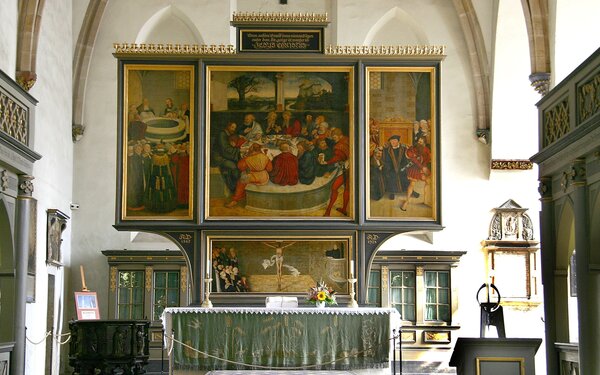 Cranachaltar in der Stadtkirche zu Wittenberg  Wittenberg Kultur e.V.