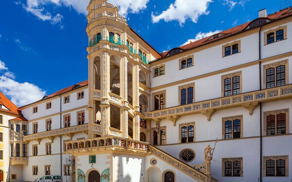 Der große Wendelstein im Schloss Hartenfels  Andreas Franke