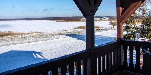 Naturbeobachtungspunkt im Winter, Foto: Amt Joachimsthal (Schorfheide), Lizenz: Amt Joachimsthal (Schorfheide)