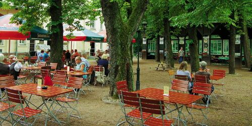 Im Biergarten @ Historische Spitzgrundmühle