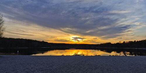 Sonnenuntergang am Großsee, Foto: R. Jahn, Lizenz: R. Jahn