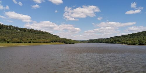 Blick auf den Kinzig-Stausee, Foto: Spessart Tourismus und Marketing GmbH