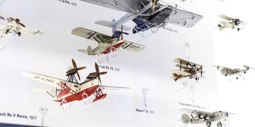 Ausstellung Modelle Luftfahrt, Foto: Verkehrsmuseum Dresden/Jan Gutzeit