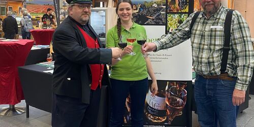 Brandenburger Wein auf der Slow food Messe Stuttgart, Foto: Angela Wobar, Lizenz: Weinbau Dr. Wobar