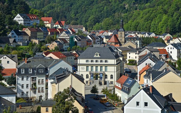 Blick auf das Deutsche Uhrenmuseum Glashütte, Foto: Stadt Glashütte