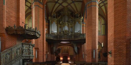 Innenansicht der Pfarrkirche St. Marien, Foto: Helga Möbius