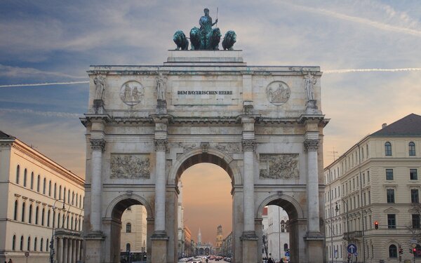 Siegestor in München, Foto: Peter Hutzler, Lizenz: München Tourismus