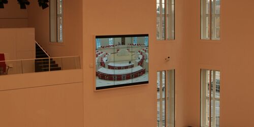 Landtag Brandenburg, Plenarsaal , Foto: S. Lehmann, Lizenz: TMB-Fotoarchiv