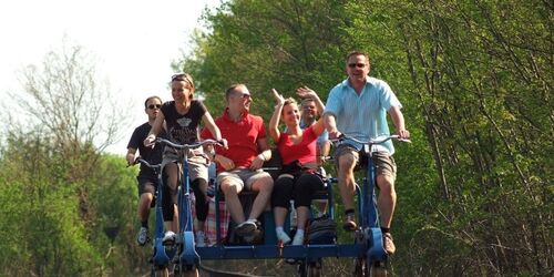 our mit der Fahrraddraisine, Foto: Erlebnisbahn GmbH