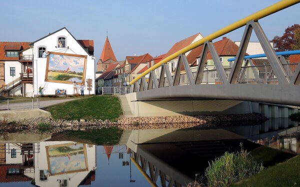 Warnowbrücke in Schwaan, Foto: Monika Hildebrandt