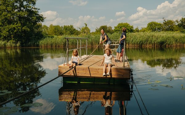 Seilfähre über den Herzbergstich, Foto: Julia Nimke, Lizenz: Ziegeleipark Mildenberg