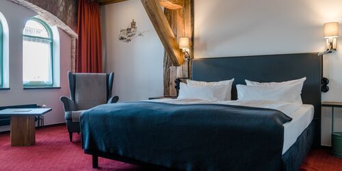 Zimmer im Elbe Resort Alte Ölmühle, Foto: Fotografenherz/Nico Dalchow, Lizenz: Tourismusverband Prignitz