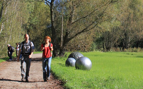 "Sphären" auf dem Kunstwanderweg, Foto: Bansen_Wittig