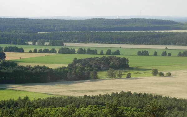 Das Glauer Tal von unten und oben, Foto: Tourismusverband Fläming