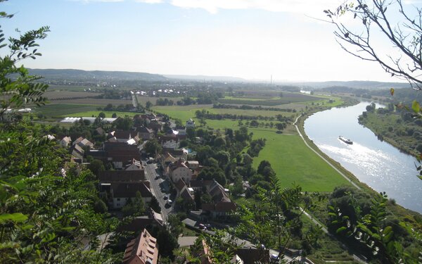 Blick von Bosel Richtung Sörnewitz  Stadt Coswig