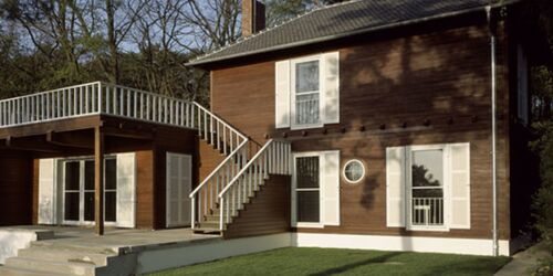 Albert-Einstein-Haus, Totale von der Gartenseite, Foto: Hans Bach, Potsdam